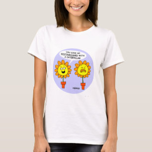 Grappige snor & Flower GardenerT Shirt