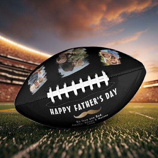 Grappige snor Happy Vaderdag 3 Foto American Football