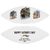 Grappige snor Happy Vaderdag 3 Foto American Football (Panelen)