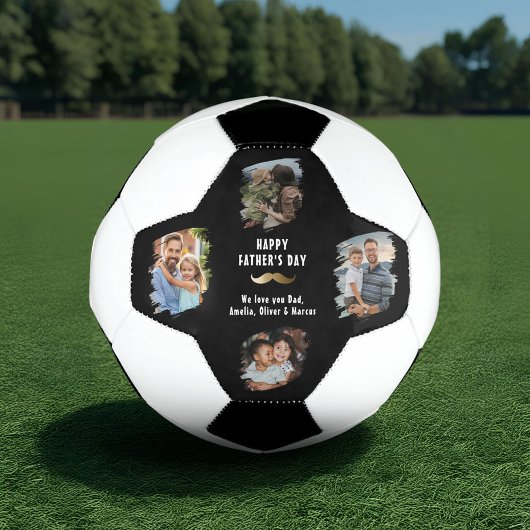 Grappige snor Happy Vaderdag 4 Foto Voetbal