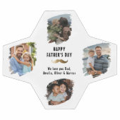 Grappige snor Happy Vaderdag 4 Foto Voetbal (Enkel)