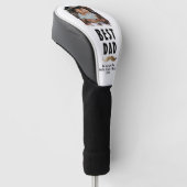 Grappige snor Happy Vaderdag Foto Golfheadcover (Schuin)