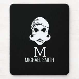 Grappige Snor Monogram Muismat