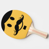 Grappige snor Ping Pong Bat Tafeltennisbatje (Zijkant)
