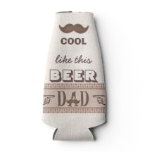 Grappige snor Vaderdag Beste papa ooit Cooler