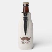 Grappige snor Vaderdag Beste papa ooit Cooler (Fles Achterkant)