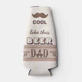 Grappige snor Vaderdag Beste papa ooit Cooler