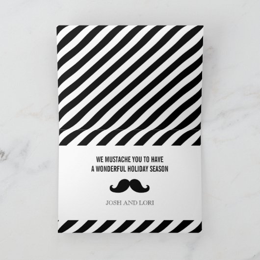 GRAPPIGE SNOR  VAKANTIE GROET KAART (Binnen)