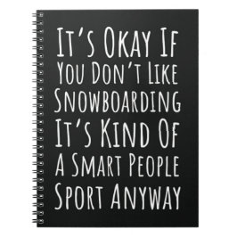 Grappige Snowboardcadeaus Snowboarder Humor Liefhe Notitieboek