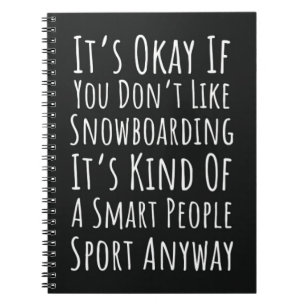 Grappige Snowboardcadeaus Snowboarder Humor Liefhe Notitieboek