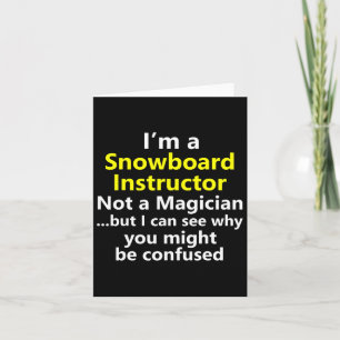 Grappige Snowboarden Instructeur Job Carrière Snow Kaart