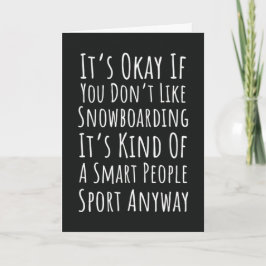 Grappige Snowboarden Kaarten Snowboarder Winterspo