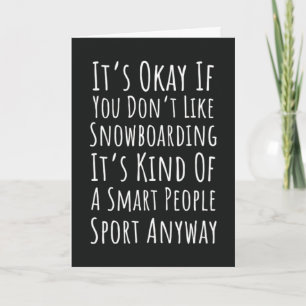 Grappige Snowboarden Kaarten Snowboarder Winterspo
