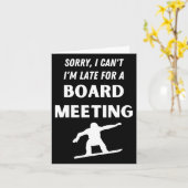 Grappige Snowboarden Pun Sneeuwbord Meeting Snowbo Kaart (Gele Bloem)