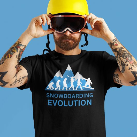 Grappige snowboarder t-shirt