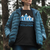 Grappige snowboarder t-shirt