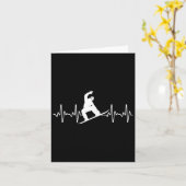 Grappige Snowboarding Lover Art voor Mannen Vrouwe Kaart (Gele Bloem)