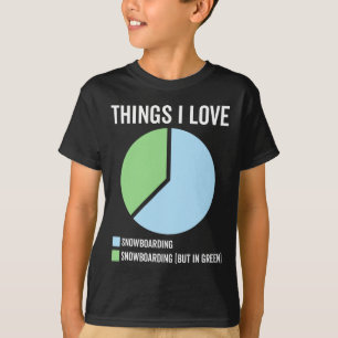 Grappige Snowboarding Sport Hob T-shirt