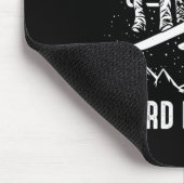 Grappige snowboardvergadering wintersport mannen muismat (Hoek)