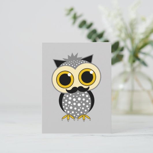 grappige snuituif briefkaart (Staand voorkant)