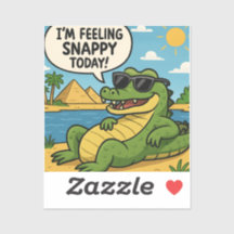 Grappige Sobek krokodil Sticker | egyptische Humor
