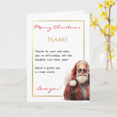 Grappige soberheid is het beste cadeau kerst kaart (Gele Bloem)