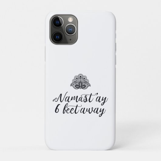 Grappige social distancing yoga quote Case-Mate iPhone case (Achterkant)