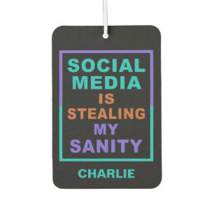 Grappige "Social Media" aangepaste naam luchtverfr Luchtverfrisser