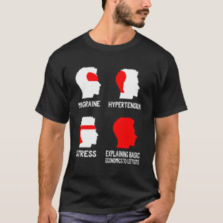 Grappige socialistische hoofdpijn kaart t-shirt