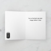 Grappige Soda Pop Pun Vaderdag Kaart (Binnen)