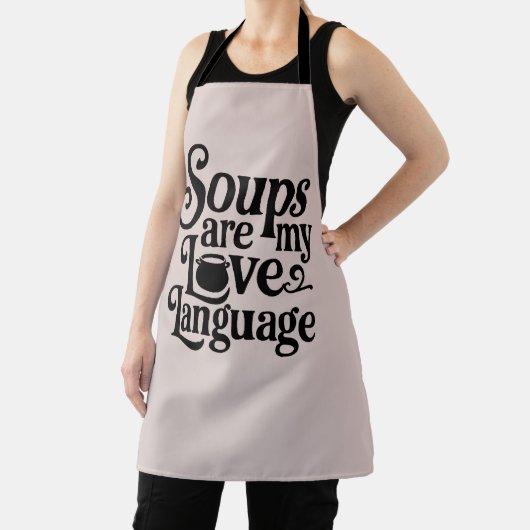 Grappige Soep Liefhebber Foodie Keuken Koken Schort (Insitu)