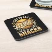 Grappige Softbal Broer Snacks Sport Bier Onderzetter (Linkerzijde)