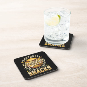 Grappige Softbal Broer Snacks Sport Bier Onderzetter