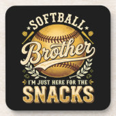 Grappige Softbal Broer Snacks Sport Bier Onderzetter (Voorkant)