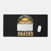Grappige Softbal Broer Snacks Sport Bureaumat (Keyboard & Muis)