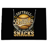 Grappige Softbal Broer Snacks Sport Groot Cadeauzakje (Voorkant)
