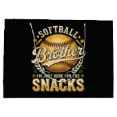 Grappige Softbal Broer Snacks Sport Groot Cadeauzakje (Achterkant)