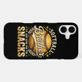 Grappige Softbal Broer Snacks Sport iPhone Hoesje (Achterkant horizontaal)