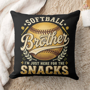 Grappige Softbal Broer Snacks Sport Kussen