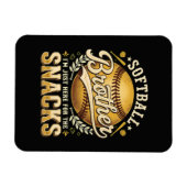 Grappige Softbal Broer Snacks Sport Magneet (Horizontaal)