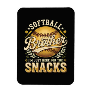 Grappige Softbal Broer Snacks Sport Magneet