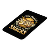 Grappige Softbal Broer Snacks Sport Magneet (Linkerzijde)