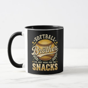 Grappige Softbal Broer Snacks Sport Mok