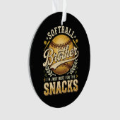 Grappige Softbal Broer Snacks Sport Ornament (voorkant)