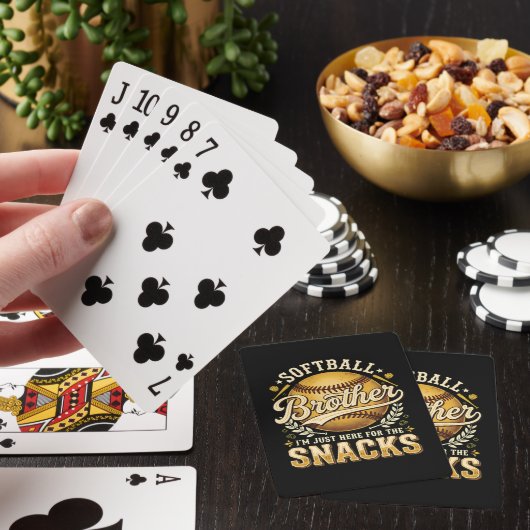 Grappige Softbal Broer Snacks Sport Pokerkaarten (Insitu)