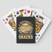 Grappige Softbal Broer Snacks Sport Pokerkaarten (Achterkant)