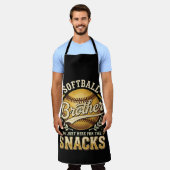 Grappige Softbal Broer Snacks Sport Schort (Gedragen)