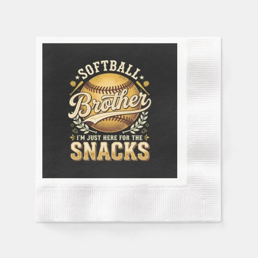 Grappige Softbal Broer Snacks Sport Servet (Voorkant)