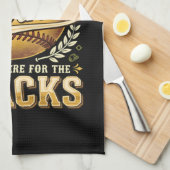 Grappige Softbal Broer Snacks Sport Theedoek (Quarter Fold)