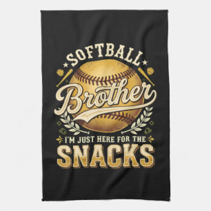 Grappige Softbal Broer Snacks Sport Theedoek